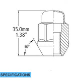 Coyote Wheel Accessories Black Wheel Nut Kit for Ford Mustang 2015-22 | #56K548BLK - Available from NEMESISUK.COM